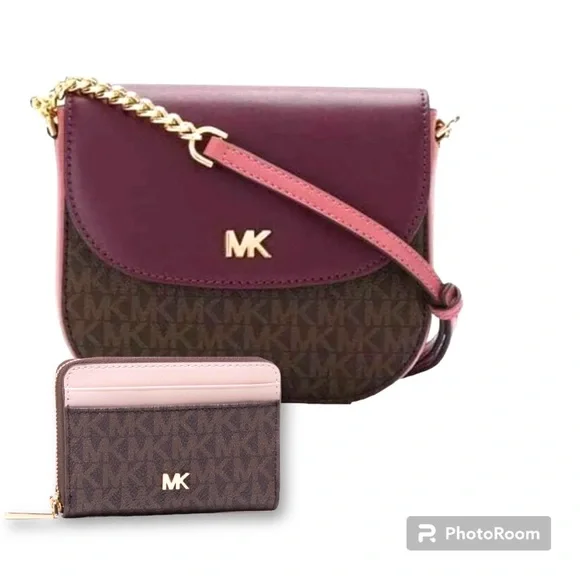 Michael Michael Kors NWT Half Dome Crossbody Rose and Matching beautiful… - Picture 3 of 16
